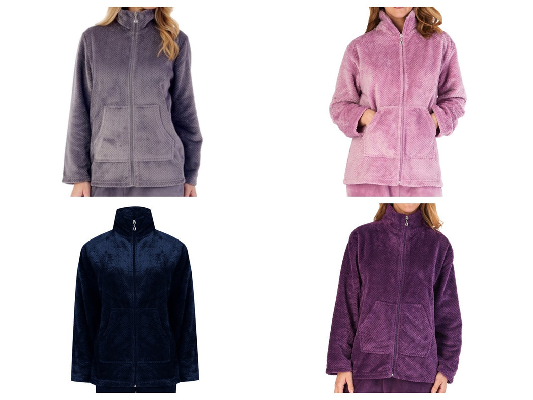 Slenderella Pyjamas Fleece Bed Jacket (4 Colours)