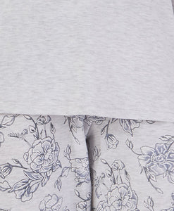 Slenderella Ladies Floral Jersey Pyjamas - Camisole & Shorts