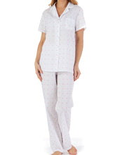Load image into Gallery viewer, Slenderella Ladies Cotton Dobby Dot Tailored Pyjamas Set (UK 10-26)