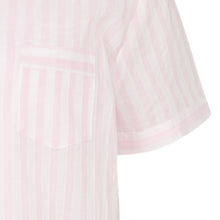 Load image into Gallery viewer, Slenderella Ladies Striped Button Up Top &amp; Trouser Bottoms Pyjamas Set (Mint or Pink)