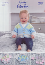 Load image into Gallery viewer, Wendy Peter Pan Baby Double Knitting Pattern - Cardigans (PP011)