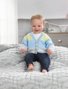 Wendy Peter Pan Baby Double Knitting Pattern - Cardigans (PP011)