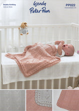 Load image into Gallery viewer, Wendy Peter Pan Double Knit Baby Knitting Pattern - Blankets (PP022)