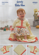 Load image into Gallery viewer, Wendy Peter Pan Baby Knitting Pattern - Cardigan &amp; Blanket (PP023)