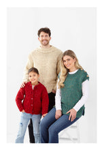 Load image into Gallery viewer, King Cole Knitting Pattern 6357 Super Chunky Kids &amp; Adults Sweater, Cardigan &amp; Top