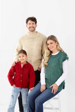 Load image into Gallery viewer, King Cole Knitting Pattern 6357 Super Chunky Kids &amp; Adults Sweater, Cardigan &amp; Top