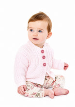 Load image into Gallery viewer, UKHKA 245 Double Knit Knitting Pattern - Baby Cardigan Jacket &amp; Blanket