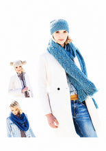 Load image into Gallery viewer, UKHKA 205 Aran Knitting Pattern - Ladies Hats &amp; Scarves