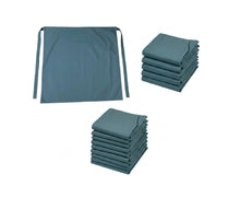 Load image into Gallery viewer, Pine Green Bistro Waist Apron with Ties Waiter Catering Multipack 1, 5 or 10