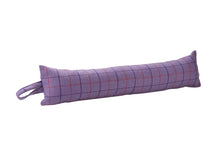 Load image into Gallery viewer, Lilac Check Fabric Draught Excluder (4 Sizes)