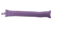 Load image into Gallery viewer, Lilac Check Fabric Draught Excluder (4 Sizes)