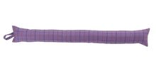 Load image into Gallery viewer, Lilac Check Fabric Draught Excluder (4 Sizes)