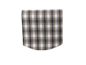 Poly Wool Checked Round Arm Caps or Chair Backs (Various Colours)