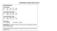 Load image into Gallery viewer, UKHKA 258 Double Knitting Pattern – Cardigans Dress &amp; Hat Set