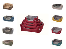 Load image into Gallery viewer, Gor Pets Ultima Fabric &amp; Faux Fur Square Bed (8 Colours)