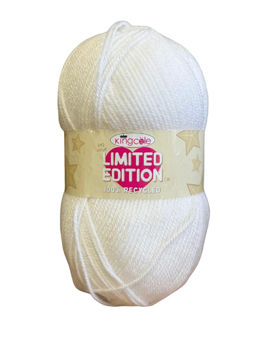 King Cole Big Value 'Limited Edition' 100% Recycled DK Yarn White (Shade 4730)