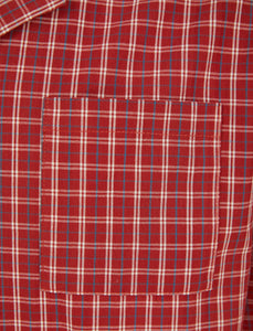 Walker Reid Yarn Dyed Cotton Traditional Check Pyjamas (Navy or Red)