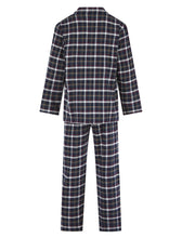 Load image into Gallery viewer, Walker Reid Yarn Dyed Cotton Traditional Black Check Pyjamas