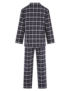 Walker Reid Yarn Dyed Cotton Traditional Black Check Pyjamas