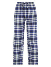 Load image into Gallery viewer, Walker Reid Mens Blue Check Pyjama Bottoms (Small - XXXL)