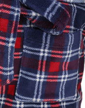 Load image into Gallery viewer, Walker Reid Mens Checked Fleece Bed Jacket