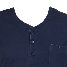 Load image into Gallery viewer, Walker Reid Mens Plain Top &amp; Striped Bottoms Pyjamas Set (Blue or Grey)