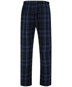 Walker Reid Brushed Cotton Traditional Check Pyjamas (Navy or Red)
