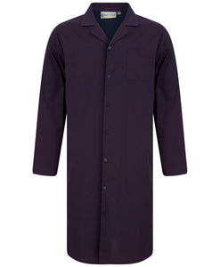 Walker Reid Mens Navy & Red Diamond Geo Print Nightshirt