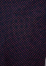 Load image into Gallery viewer, Walker Reid Mens Navy &amp; Red Diamond Geo Print Nightshirt