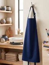 Load image into Gallery viewer, Navy Blue Waterproof Cotton Bib Apron Multipack of 1, 3 or 6