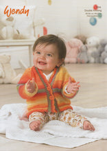 Load image into Gallery viewer, Wendy Peter Pan Baby Double Knitting Pattern - Cardigans (7014)