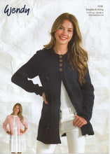 Load image into Gallery viewer, Wendy Ladies Double Knitting Pattern – Short &amp; Long Sleeve Cardigans (7018)