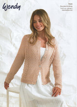 Load image into Gallery viewer, Wendy Ladies Double Knitting Pattern - Button Cardigan (7020)