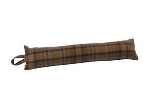 Brushed Check Fabric Draught Excluder (3 Colours)