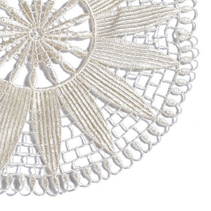 Pack of 6 Floral Lace Round Doilies - 20.5cm (2 Colours)