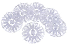 Load image into Gallery viewer, Pack of 6 Floral Lace Round Doilies - 20.5cm (2 Colours)