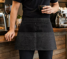 Load image into Gallery viewer, Black Money Apron with Denim &amp; Zip Pockets (Pack of 5)