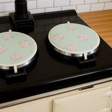 Load image into Gallery viewer, Pair of Aga Hob Covers with Cotton Base 13.5&quot; (Various Designs)