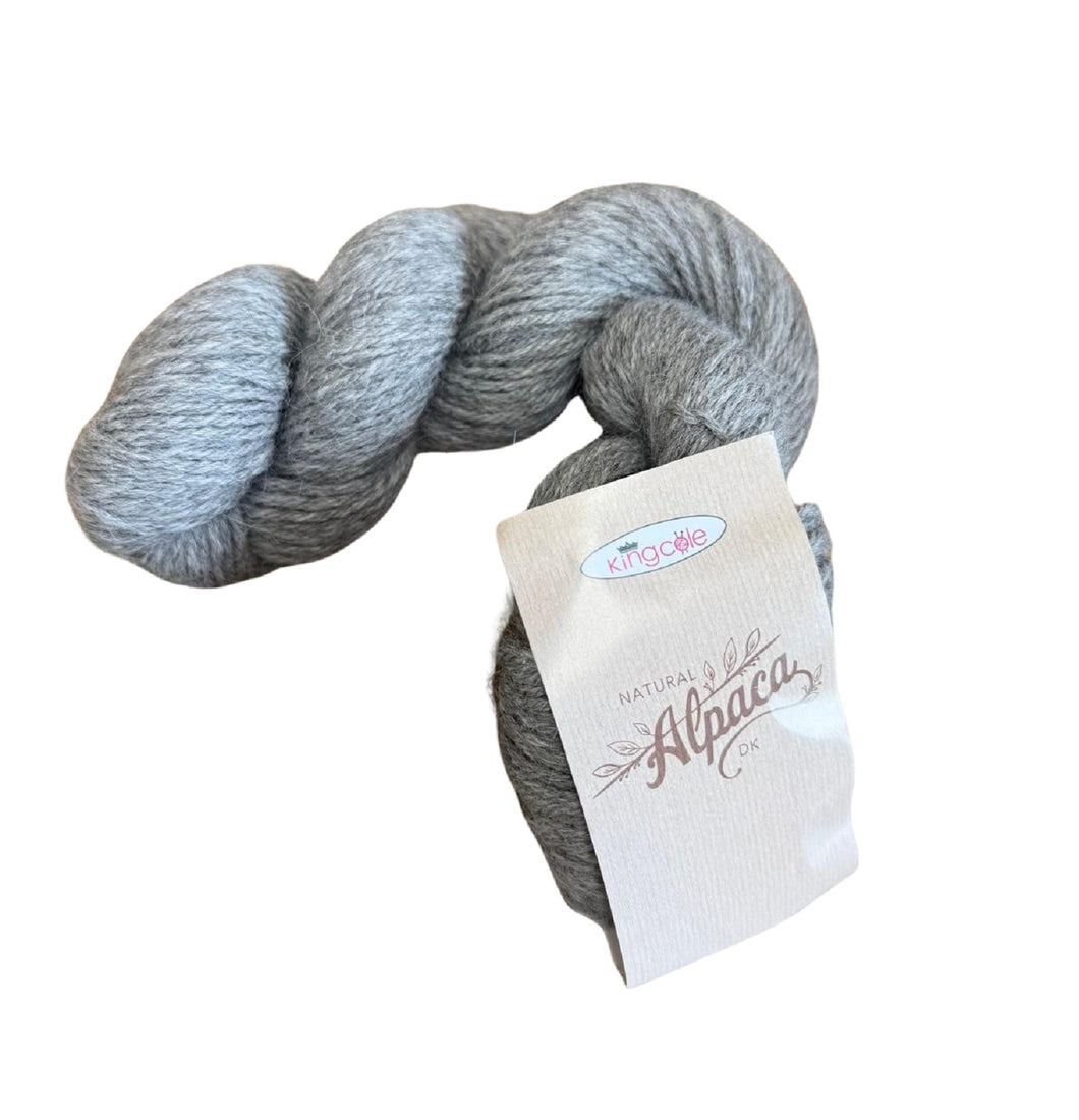 King Cole Natural Alpaca DK Wool 50g Skein (Platinum 4325)