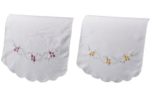 Load image into Gallery viewer, Alabaster Embroidered Flower Chair Back (Wine or Yellow)