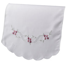 Load image into Gallery viewer, Alabaster Embroidered Flower Chair Back (Wine or Yellow)