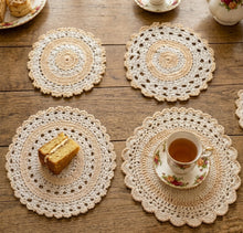Load image into Gallery viewer, Arran Round Crochet Doilies - Pack of 6 (4 Sizes)