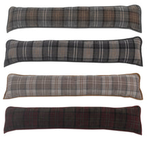 Load image into Gallery viewer, Balmoral Check Chenille Draught Excluder (4 Colours)