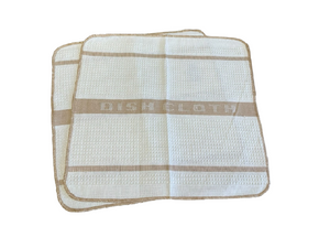 Waffle Cotton Dish Cloths (Various Pack Sizes)