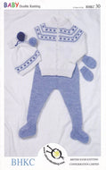 Double Knitting Pattern - BHKC 30 Baby Jacket Leggings Hat & Mittens