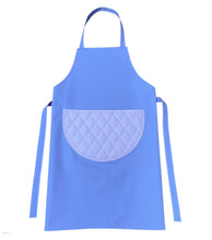Load image into Gallery viewer, Cotton Bib Apron with Contrasting Quilted Pocket (2 Colours)