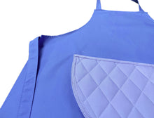Load image into Gallery viewer, Cotton Bib Apron with Contrasting Quilted Pocket (2 Colours)