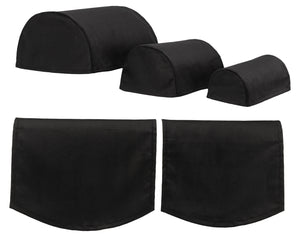 Corduroy Round Arm Caps or Chair Backs (4 Colours)