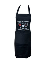 Load image into Gallery viewer, Novelty “Wine is the answer” Apron (3 Colours)