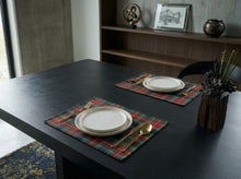 Load image into Gallery viewer, Tartan Placemats Pack of 4 Cotton Check Table Mats 4 Designs